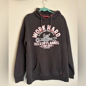 Dixxon Flannel Company Black Hoodie Rock N Roll Tools Grunge